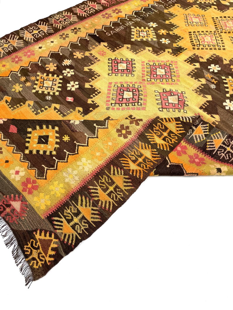 vintage-large-kars-kilim-rug-183-cm-x-308-cm-0030002-7 Vintage Large Kars Kilim Rug 183 cm x 308 cm (6 X 10 FT) - 0030002