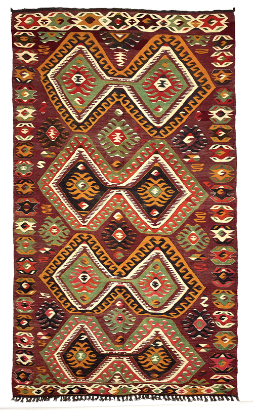 vintage-large-mut-kilim-rug-171-cm-x-310-cm-0030009 Vintage Large Mut Kilim Rug 171 cm x 310 cm (5’6” X 10’2” FT) - 0030009
