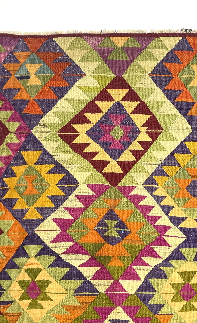 vintage-milas-kilim-rug-100-cm-x-145-cm-0010022-1 Vintage Milas Kilim Rug 100 cm x 145 cm (3 x 5 FT) - 0010022