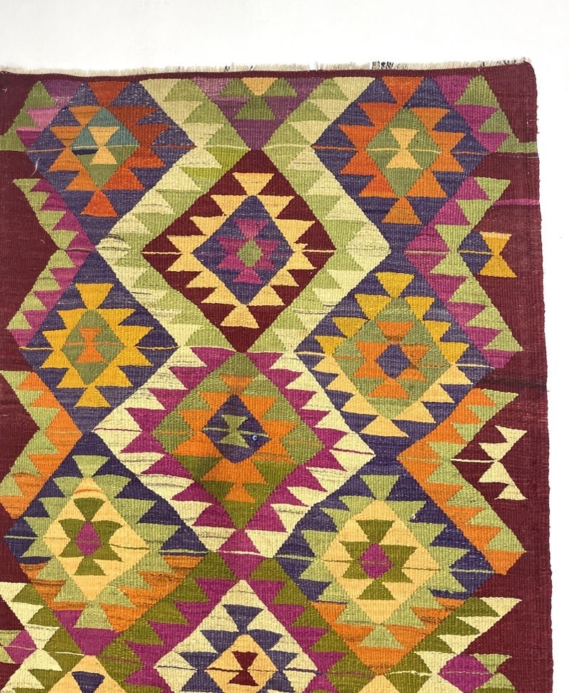 vintage-milas-kilim-rug-100-cm-x-145-cm-0010022-2 Vintage Milas Kilim Rug 100 cm x 145 cm (3 x 5 FT) - 0010022