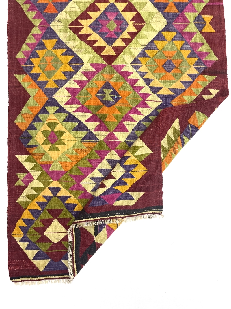 vintage-milas-kilim-rug-100-cm-x-145-cm-0010022-5 Vintage Milas Kilim Rug 100 cm x 145 cm (3 x 5 FT) - 0010022