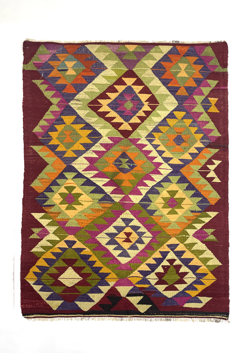 Vintage Milas Kilim Rug 100 cm x 145 cm (3 x 5 FT) - 0010022