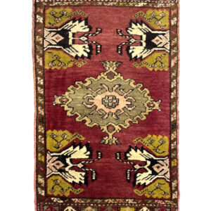 vintage-mini-bathroom-rug-48-cm-x-85-cm-y010056 Vintage Handwoven Doormat Size Rug 54 Cm X 97 Cm (1’8′′ X 3’2′′ FT) – Y010054