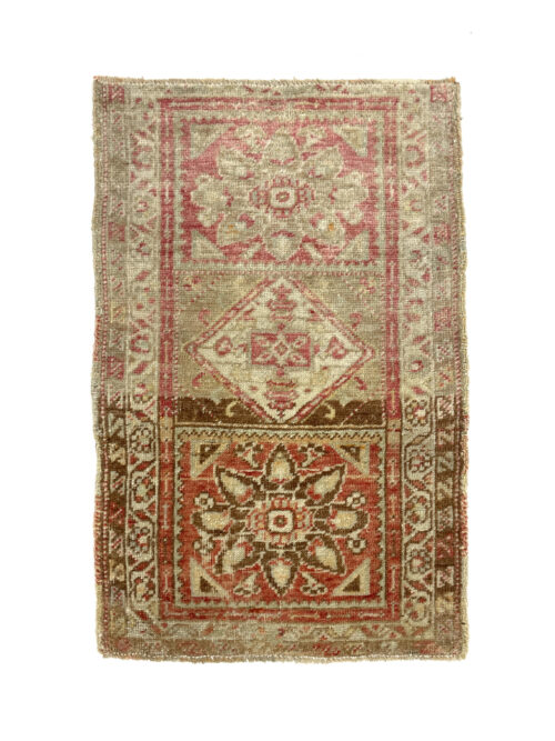 Vintage Mini Turkish Rug 46 cm x 75 cm (1'5" X 2'5" FT) - Y010055