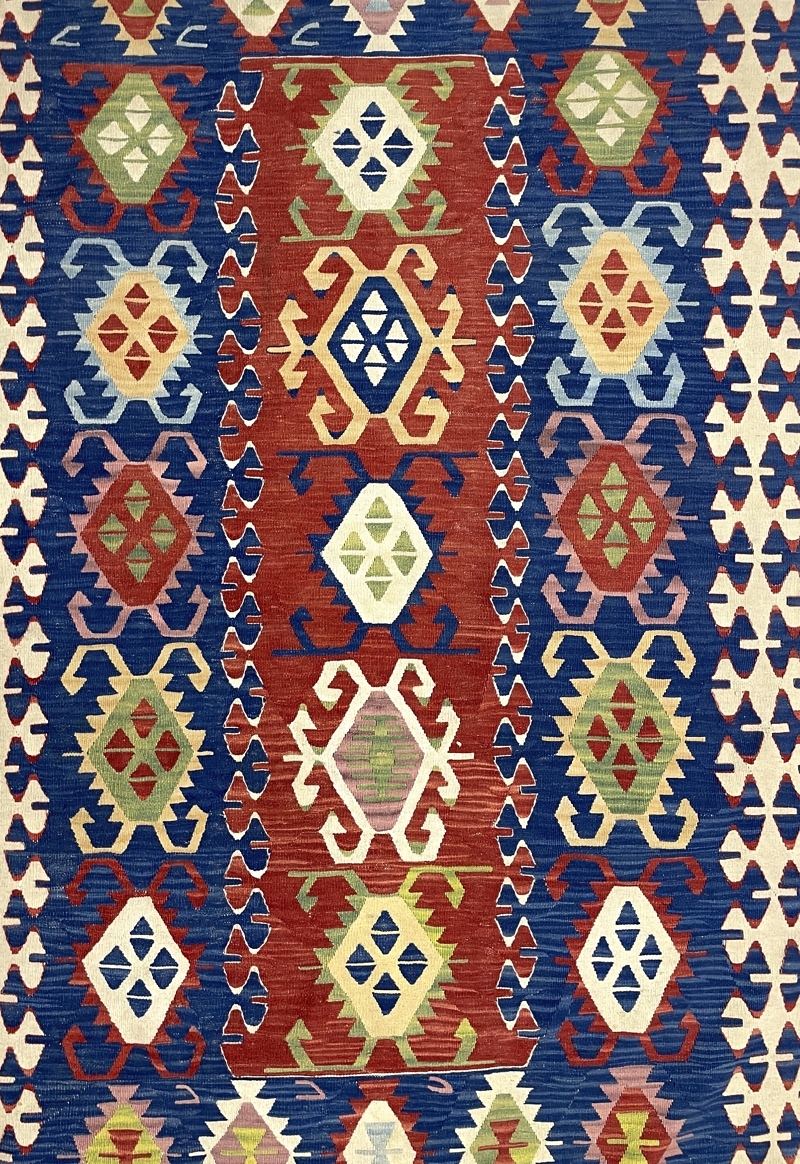 Vintage Multicolor Kilim Rug