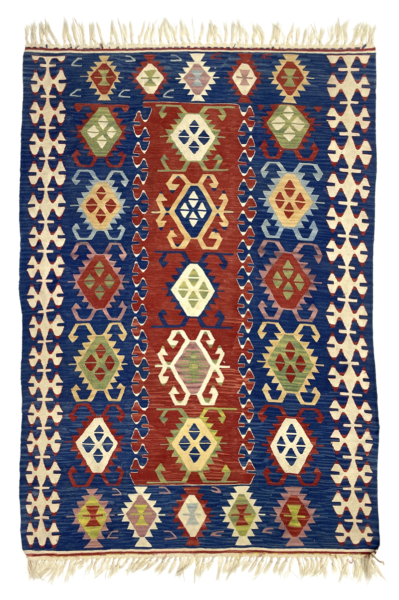 Vintage Multicolor Kilim Rug