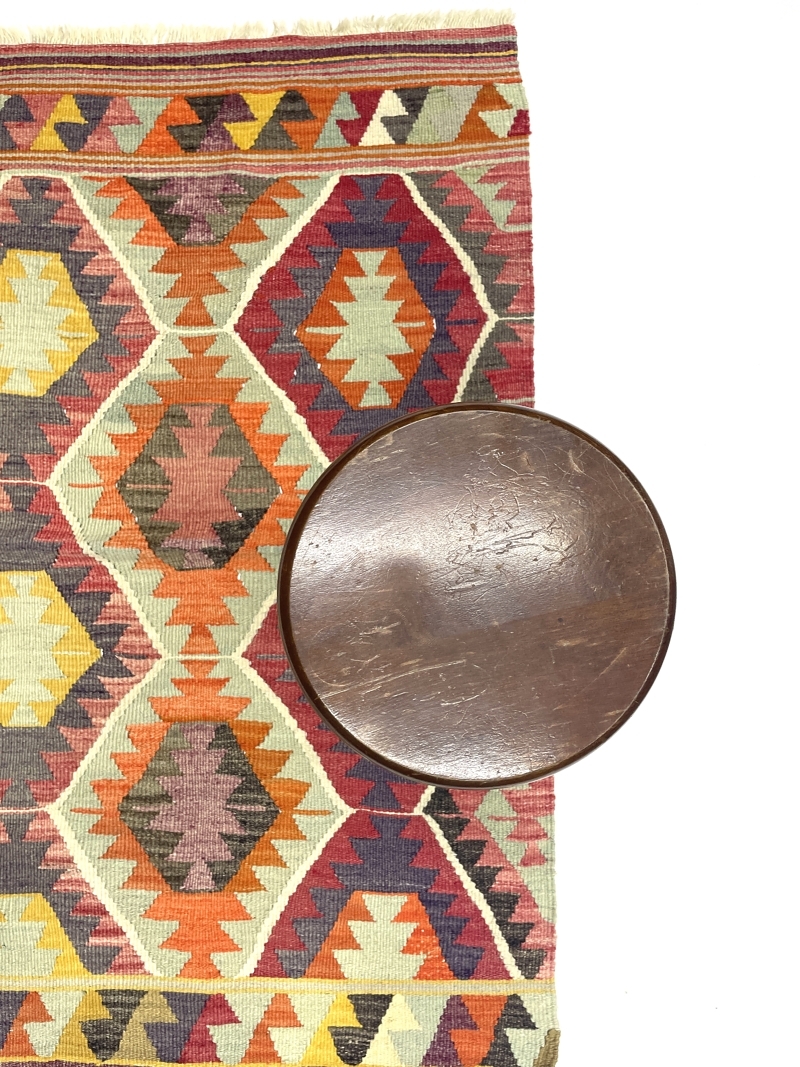 vintage-multicolor-small-kilim-rug-82-cm-x-130-cm-0010034-1 Vintage Multicolor Small Kilim Rug 82 cm x 130 cm (3 X 5 FT) - 0010034