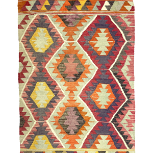 Vintage Oushak Kilim Rug 84 cm x 120 cm (3 X 4 FT) - 0010033