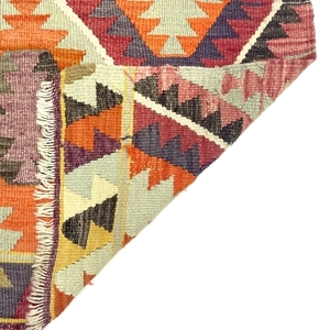 vintage-multicolor-small-kilim-rug-82-cm-x-130-cm-0010034-8 Vintage Multicolor Small Kilim Rug 82 cm x 130 cm (3 X 5 FT) - 0010034