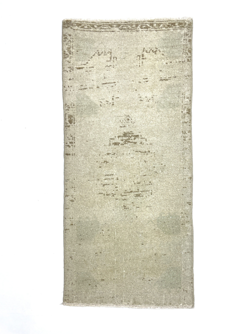 vintage-neutral-small-rug-45-cm-x-104-cm-y010052 Vintage Neutral Small Rug 45 Cm X 104 Cm (1’5′′ X 3’4′′ FT) – Y010052