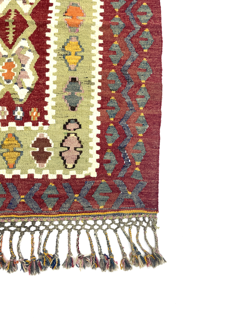 vintage-oushak-kilim-rug-84-cm-x-120-cm-0010033-4 Vintage Oushak Kilim Rug 84 cm x 120 cm (3 X 4 FT) - 0010033