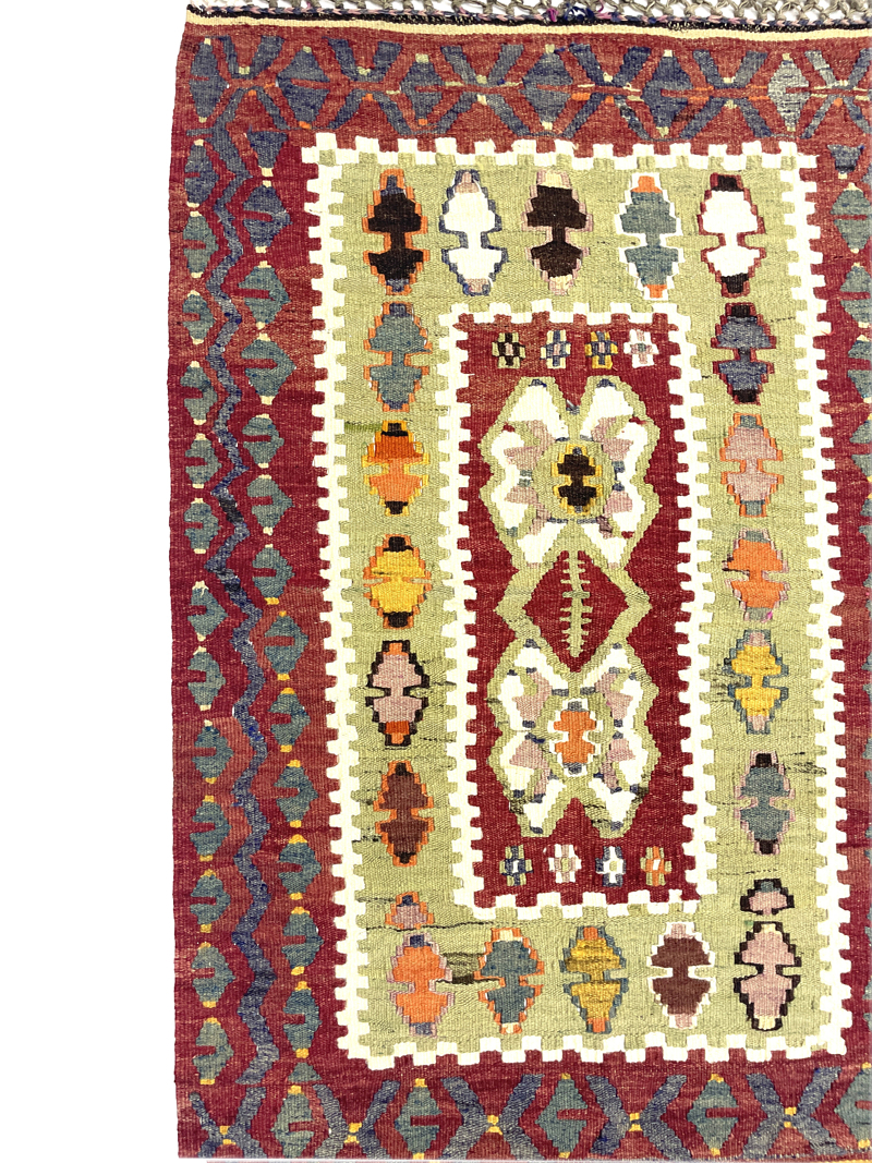 vintage-oushak-kilim-rug-84-cm-x-120-cm-0010033-5 Vintage Oushak Kilim Rug 84 cm x 120 cm (3 X 4 FT) - 0010033