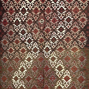 Vintage Pastel Kilim Rug 124 cm x 200 cm (4 X 6’6” FT) - 0020009