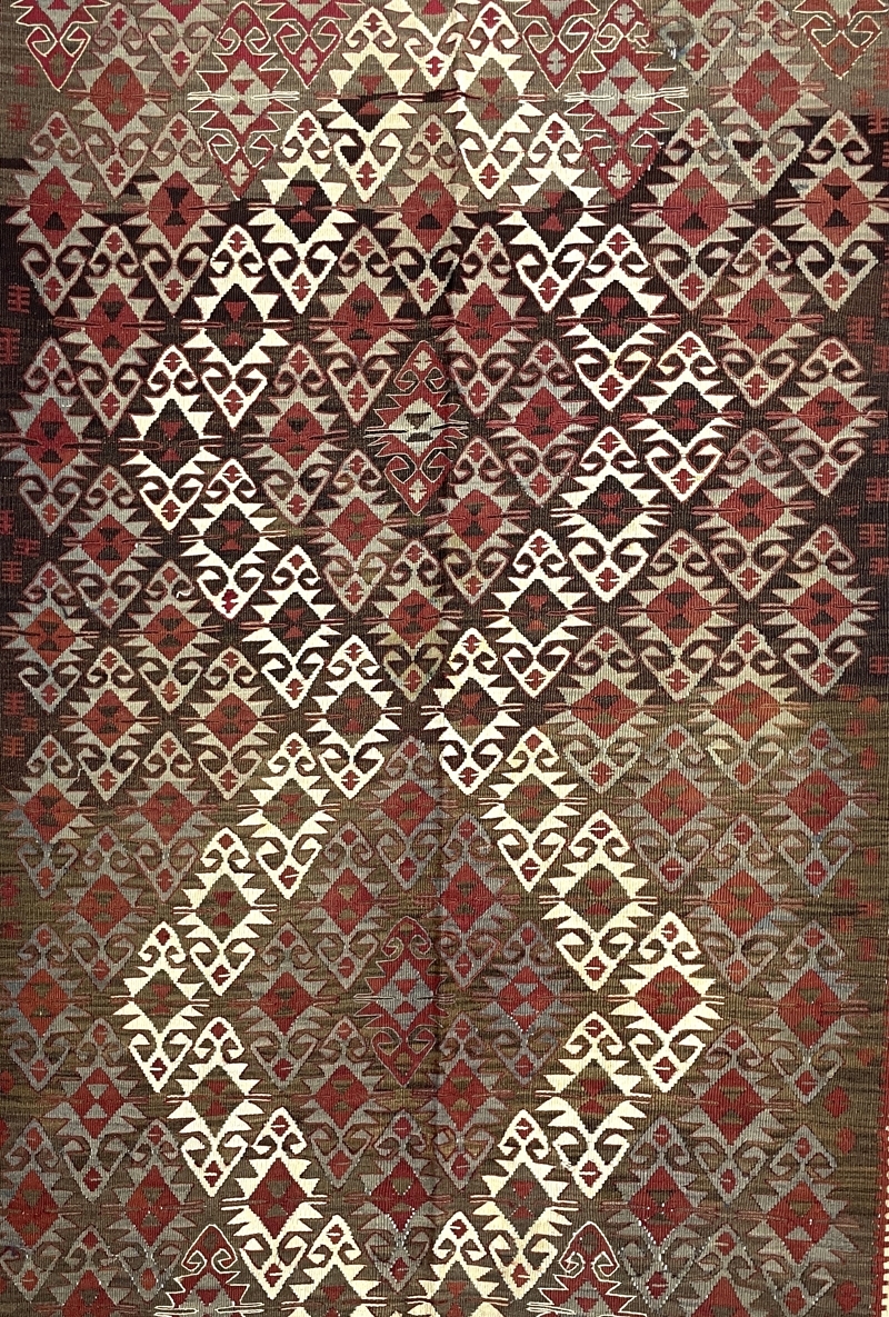 Vintage Pastel Kilim Rug 124 cm x 200 cm (4 X 6’6” FT) - 0020009