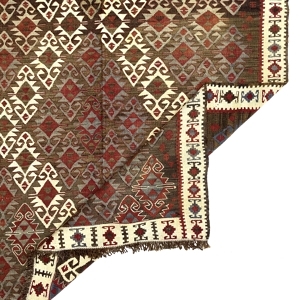 Vintage Pastel Kilim Rug 124 cm x 200 cm (4 X 6’6” FT) - 0020009