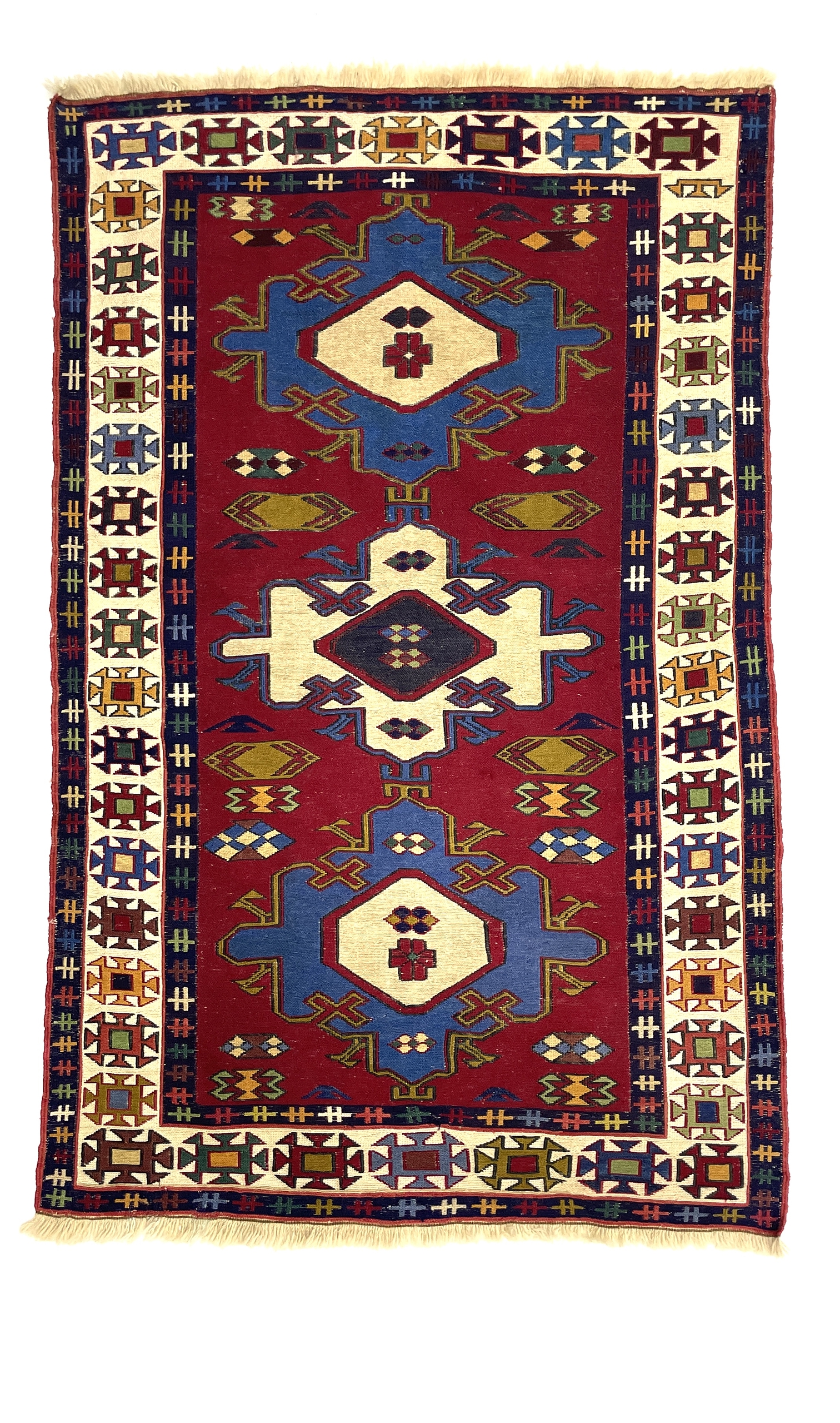 Vintage Persian Afshar Kilim Rug