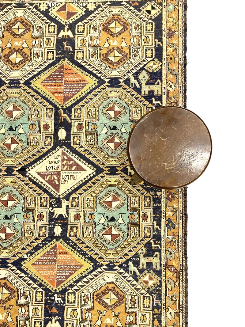 vintage-persian-soumak-kilim-rug-130-cm-x-200-cm-0020020-2 Vintage Persian Soumak Kilim Rug 130 cm x 200 cm (4’3” FT X 6’6” FT) - 0020020