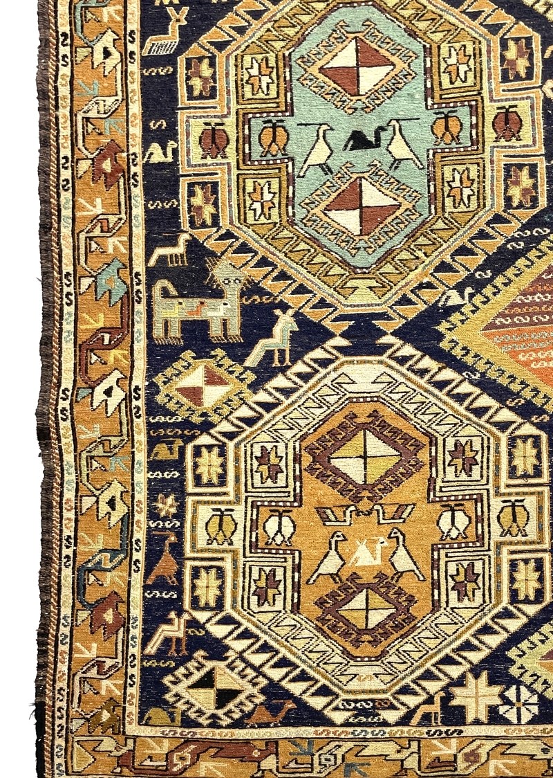 vintage-persian-soumak-kilim-rug-130-cm-x-200-cm-0020020-6 Vintage Persian Soumak Kilim Rug 130 cm x 200 cm (4’3” FT X 6’6” FT) - 0020020