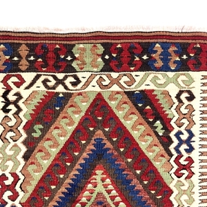 Vintage Small Fethiye Kilim Rug Vintage Small Fethiye Kilim Rug 74 cm x 113 cm (3 X 4 FT) - 0010039