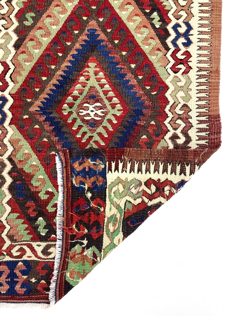 Vintage Small Fethiye Kilim Rug Vintage Small Fethiye Kilim Rug 74 cm x 113 cm (3 X 4 FT) - 0010039