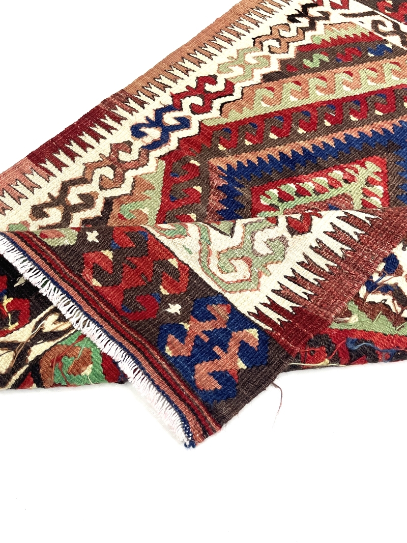 Vintage Small Fethiye Kilim Rug Vintage Small Fethiye Kilim Rug 74 cm x 113 cm (3 X 4 FT) - 0010039