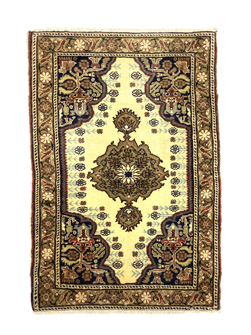 vintage-small-kayseri-rug-61-cm-x-95-cm-y010039 Vintage Small Kayseri Rug 61 Cm X 95 Cm (2 X 3'1" FT) – Y010039