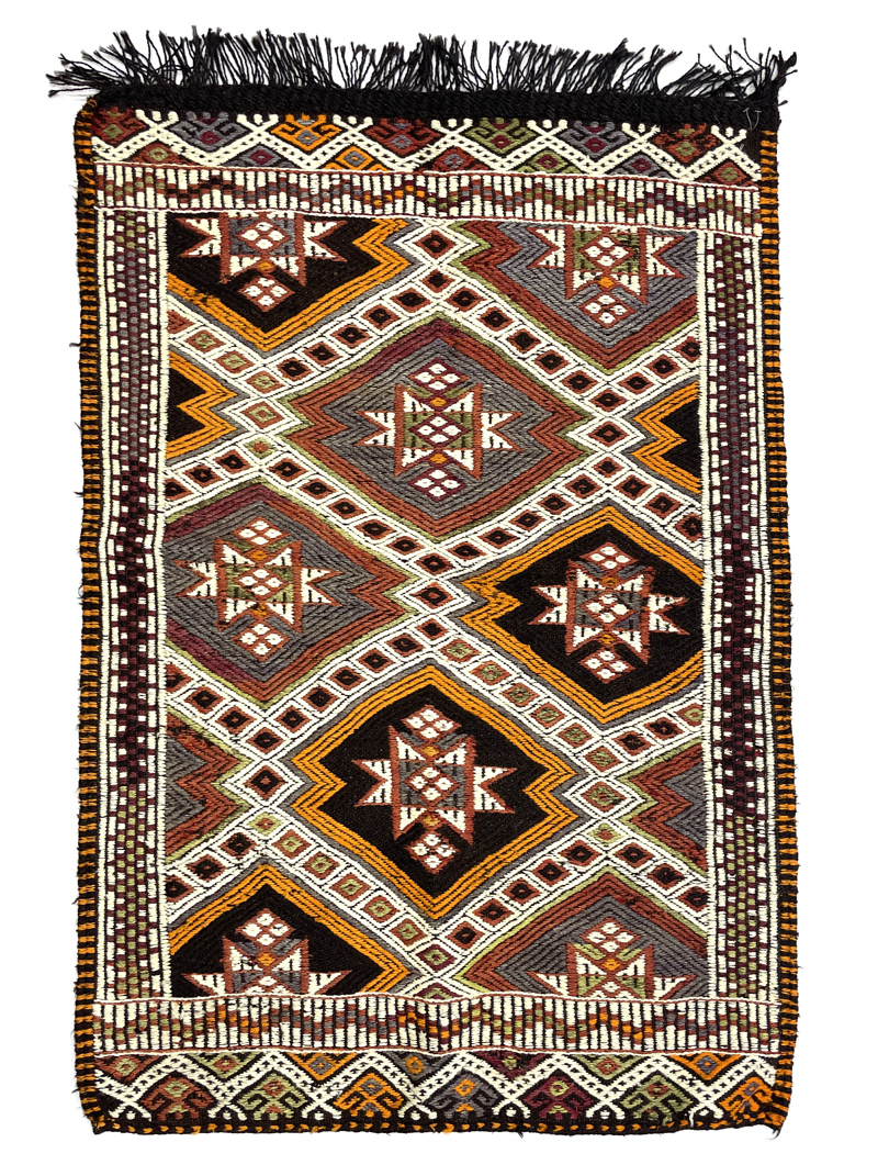 Vintage Small Orange Kilim Rug Vintage Small Orange Kilim Rug