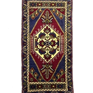 Vintage Mini Turkish Rug 46 cm x 75 cm (1'5" X 2'5" FT) - Y010055