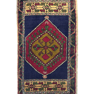 vintage-small-turkish-hand-knotted-rug-43-cm-x-93-cm-y010008 Vintage Small Turkish Hand-Knotted Rug 43 Cm X 93 Cm (1'6" FT X 3'1" FT) – Y010008