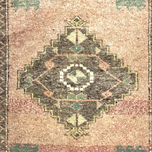 vintage-small-turkish-hand-knotted-rug-46-cm-x-101-cm-y010011-1 Vintage Small Turkish Hand-Knotted Rug 46 Cm X 101 Cm (1'5" X 3'3" FT) – Y010011