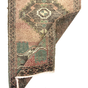 vintage-small-turkish-hand-knotted-rug-46-cm-x-101-cm-y010011-2 Vintage Small Turkish Hand-Knotted Rug 46 Cm X 101 Cm (1'5" X 3'3" FT) – Y010011