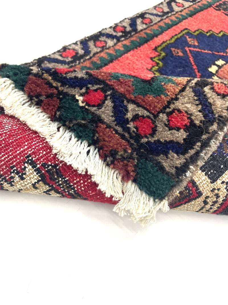 vintage-small-turkish-hand-knotted-rug-49-cm-x-104-cm-y010012-3 Vintage Small Turkish Hand-Knotted Rug 49 Cm X 104 Cm (1'6" X 3'4" FT) – Y010012