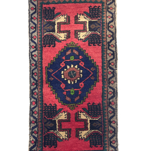 vintage-small-turkish-hand-knotted-rug-49-cm-x-104-cm-y010012 Vintage Small Turkish Hand-Knotted Rug 49 Cm X 104 Cm (1'6" X 3'4" FT) – Y010012
