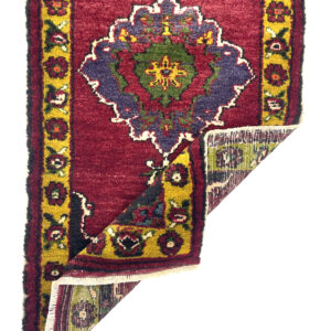 Vintage Small Turkish Hand-Knotted Rug 51 Cm X 104 Cm (1'7" X 3'4" FT) – Y010002