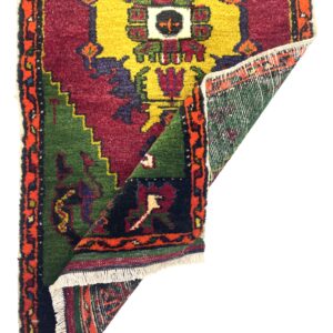 vintage-small-turkish-hand-knotted-rug-52-cm-x-104cm-y010003-2 Vintage Small Turkish Hand-Knotted Rug 52 Cm X 104 Cm (1'7" X 3'4" FT) – Y010003