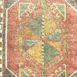 vintage-small-turkish-hand-knotted-rug-52-cm-x-98-cm-y010013-1 Vintage Small Turkish Hand-Knotted Rug 52 Cm X 98 Cm (1'7" X 3'2" FT) – Y010013