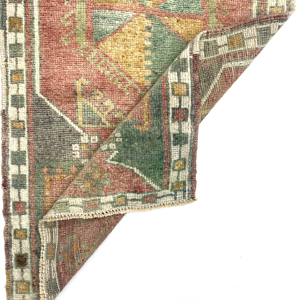 vintage-small-turkish-hand-knotted-rug-52-cm-x-98-cm-y010013-2 Vintage Small Turkish Hand-Knotted Rug 52 Cm X 98 Cm (1'7" X 3'2" FT) – Y010013