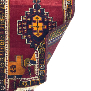 vintage-small-turkish-hand-knotted-rug-53-cm-x-98-cm-y010001-1 Vintage Small Turkish Hand-Knotted Rug 53 Cm X 98 Cm (1'7" X 3'2") – Y010001