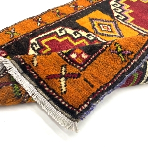 vintage-small-turkish-hand-knotted-rug-55-cm-x-75-cm-y010038-2 Vintage Small Turkish Hand-Knotted Rug 55 Cm X 75 Cm (1'8" X 2'5" FT) – Y010038