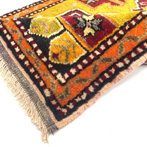 vintage-small-turkish-hand-knotted-rug-56-cm-x-102-cm-y010004-3 Vintage Small Turkish Hand-Knotted Rug 56 Cm X 102 Cm (1'8" X 3'3" FT) – Y010004