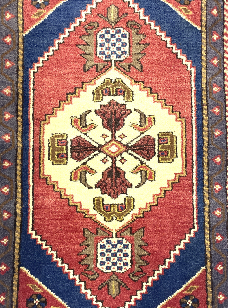 vintage-small-turkish-hand-knotted-rug-57-cm-x-97-cm-y010010-1 Vintage Small Turkish Hand-Knotted Rug 57 Cm X 97 Cm (1'9" X 3'2" FT) – Y010010