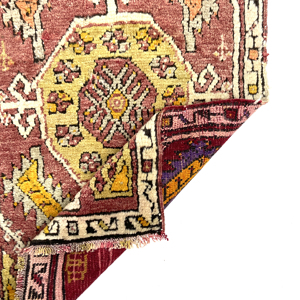 Vintage Small Turkish Handwoven Rug 53 cm x 81 cm (1'7" FT X 2'7” FT) - Y010061