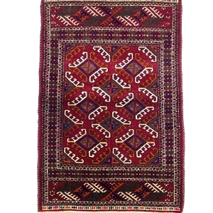 Vintage Small Turkish Rug 46 cm x 101 cm (1'5” FT X 3'3” FT) - Y010067