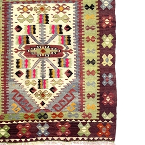 vintage-tribal-kilim-rug-94-cm-x-111-cm-0010036-5 Vintage Tribal Kilim Rug 94 cm x 111 cm (3 X 4 FT) - 0010036