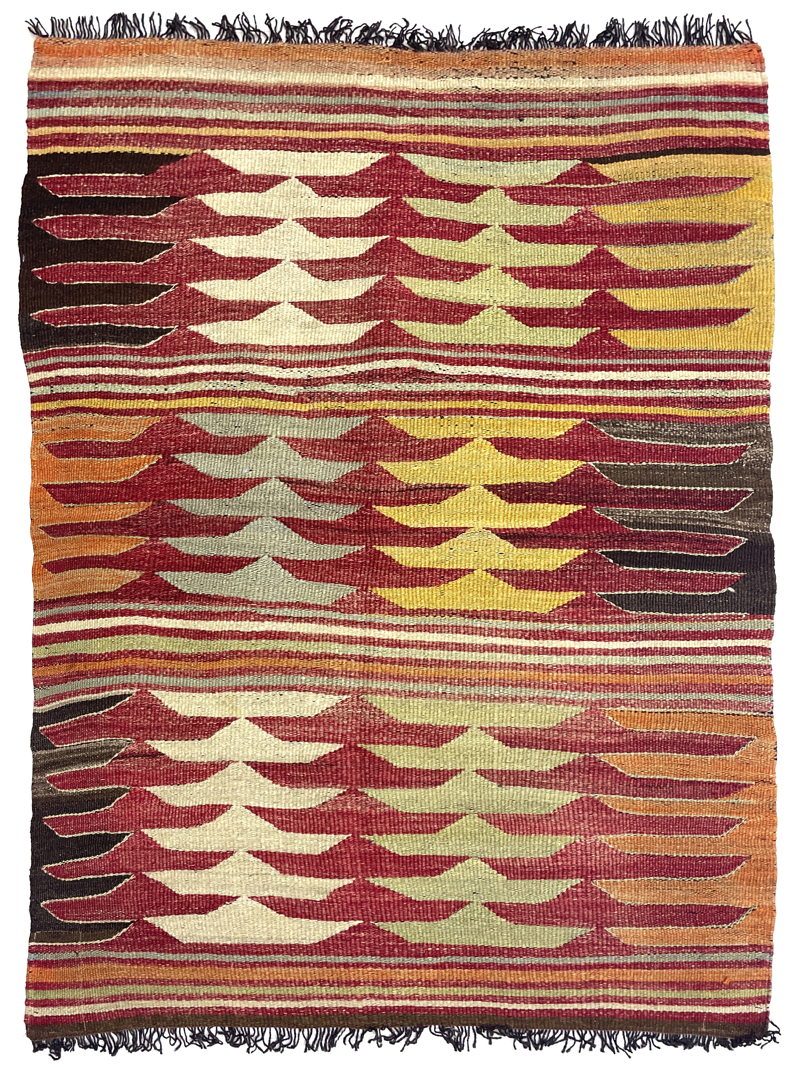 Vintage Tribal Mut Kilim Rug 93 cm x 137 cm (3 X 5 FT) - 0010032