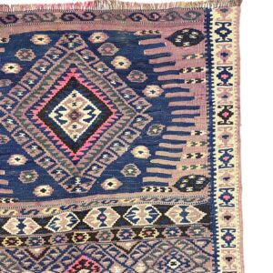 vintage-tribal-turkish-kilim-rug-91-cm-x-145-cm-0010031-2 Vintage Tribal Turkish Kilim Rug 91 cm x 145 cm (3 X 5 FT) - 0010031