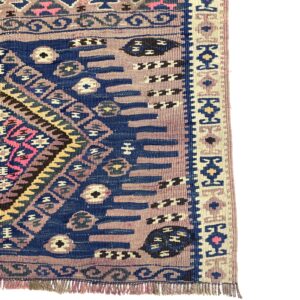 vintage-tribal-turkish-kilim-rug-91-cm-x-145-cm-0010031-3 Vintage Tribal Turkish Kilim Rug 91 cm x 145 cm (3 X 5 FT) - 0010031