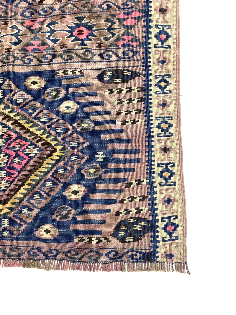 vintage-tribal-turkish-kilim-rug-91-cm-x-145-cm-0010031-3 Vintage Tribal Turkish Kilim Rug 91 cm x 145 cm (3 X 5 FT) - 0010031