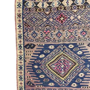 vintage-tribal-turkish-kilim-rug-91-cm-x-145-cm-0010031-4 Vintage Tribal Turkish Kilim Rug 91 cm x 145 cm (3 X 5 FT) - 0010031