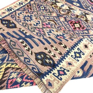 vintage-tribal-turkish-kilim-rug-91-cm-x-145-cm-0010031-6 Vintage Tribal Turkish Kilim Rug 91 cm x 145 cm (3 X 5 FT) - 0010031